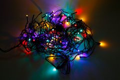 Електрогірлянда на 120 діодів mini LED Бахрома (Бурульки) RGB