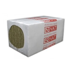 Мінеральна вата IZOVAT LS на синтетичному зв'язуючому 1000х600х50 мм, упаковка 10 плит, 6м2