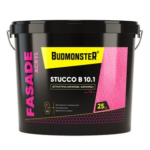 Штукатурка декоративна акрилова Баранець 1.5 BudmonsteR 10.1 STUCCO B ACRYL, 25 кг