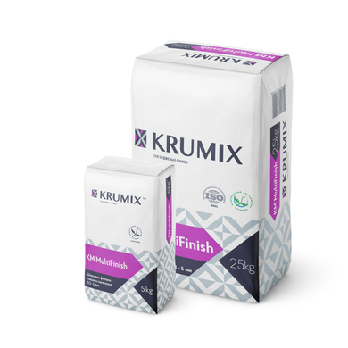 Шпаклівка гіпсова фінішна KRUMIX КМ MultiFinish, 25 кг