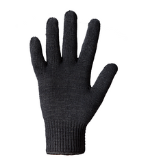 Перчатки Теплые двойные без ПВХ черные, (540)