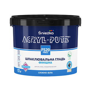 Акриловая шпаклевка Sniezka Akryl-Putz Finish, 17 кг