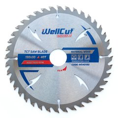 Пильный диск WellCut Standard 190х30 40T, (WS40190)