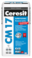 Клей для плитки эластичный Ceresit СМ 17 Super Flexible, 25 кг