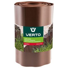 Бордюр газонный Verto коричневый 20 см х 9 м, (15G515)