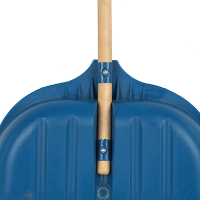 Лопата снегоуборочная пластмассовая в сборе АВС 500x490 мм, синий