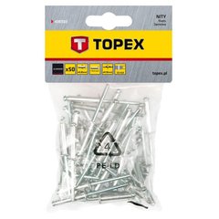 Заклепки Topex алюминиевые 4.8х12.5 мм 50 шт, (43E503)