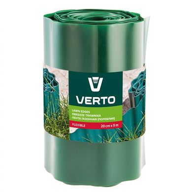 Бордюр газонный Verto зеленый 20 см х 9 м, (15G512)