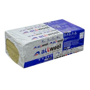 Мінеральна вата на синтетичному зв'язуючому ТМ ALL ROCK WOOL 135 1200х600х100-2шт 1,44 м²/0,144м3 1/51,84м2/ 5,184м3/36шт