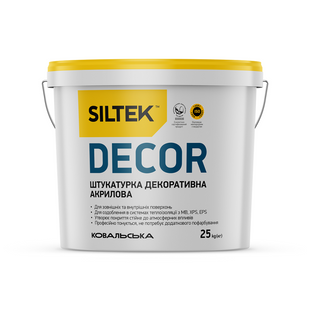 Штукатурка акрилова камінцева Siltek Decor База DА 1.5К 25 кг