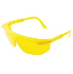 Очки защитные открытые Mastertool Комфорт с регулируемыми дужками желтые (82-0603)
