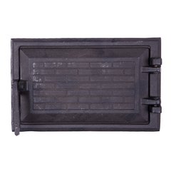 Дверцы чугунные пиддувные Булат Замковая 265х165 мм, (86)