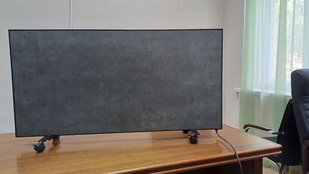 Керамический обогреватель двухсторонний ALMAZ TERM CRT Classic Pro 1.2 кВт, 1200х600х60 с термостатом