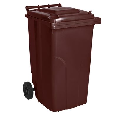 Бак мусорный Алеана 240 л (темно-коричневый), (122068)