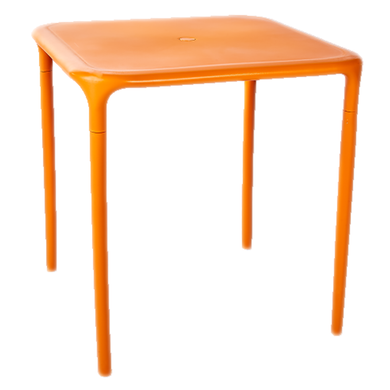 Стол квадратный Алеана Альф, светло-оранжевый, (100029)