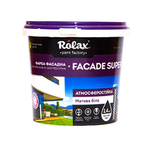 Фарба акрилова фасадна Rolax Fasad, 1.4 кг