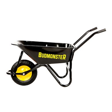 Тачка BudMonster строительная 1-колесная (80 л, г/п 200 кг), (01-007)