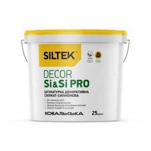 Штукатурка силікон-силікатна камінцева Siltek Decor Si & Si Pro База DA 1.5К 25 кг