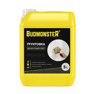 Грунтовка для внутренних работ BudmonsteR, 5 л