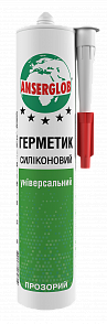 Герметик силіконовий універсальний Anserglob прозорий, 280 мл