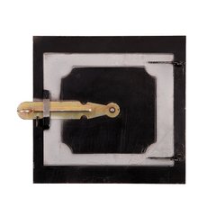 Дверца металлическая топочная черная (ЯП)