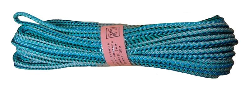 Шнур поліпропіленовий плетений комбінований 5 мм, 20 м, (ШМ-5)