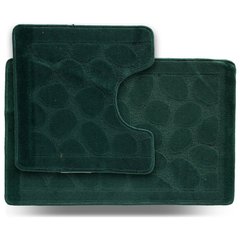 Набор ковриков DARIANA для ванных комнат полипропиленовый Little Камни зеленый 45х71+45х43 см, (1000006516)