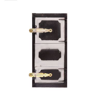 Дверца металлическая спаренная 210x470 мм, черная
