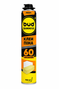 Клей-піна професійна Budmonster 60sec 750 мл 900 гр