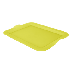 Поднос прямоугольный Алеана 46х36х4 см (цвета в ассортименте), (167404)