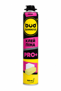 Клей-піна професійна Budmonster Pro+ 750 мл 900 гр