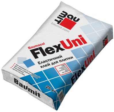 Клей для плитки Baumit FlexUni высокоэластичный, 25 кг