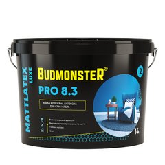 Краска интерьерная латексная BudmonsteR 8.3 MATTLATEX LUXE PRO, 14 кг