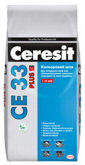 Кольоровий шов для плитки Ceresit CE 33 Plus 1-6 мм 116 антрацит 2 кг