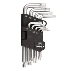 Ключі шестигранні Topex Torx T10-T50 набір 9 шт, (35D960)