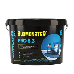 Краска интерьерная латексная BudmonsteR 8.3 MATTLATEX LUXE PRO, 7 кг