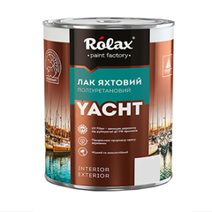 Лак яхтенный полиуретановый Yacht Rolax, полуматовый, 2.5 л