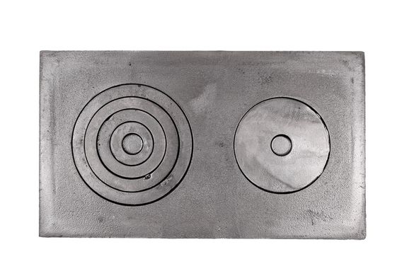 Плита чавунна двоконфорочна 710x410 мм